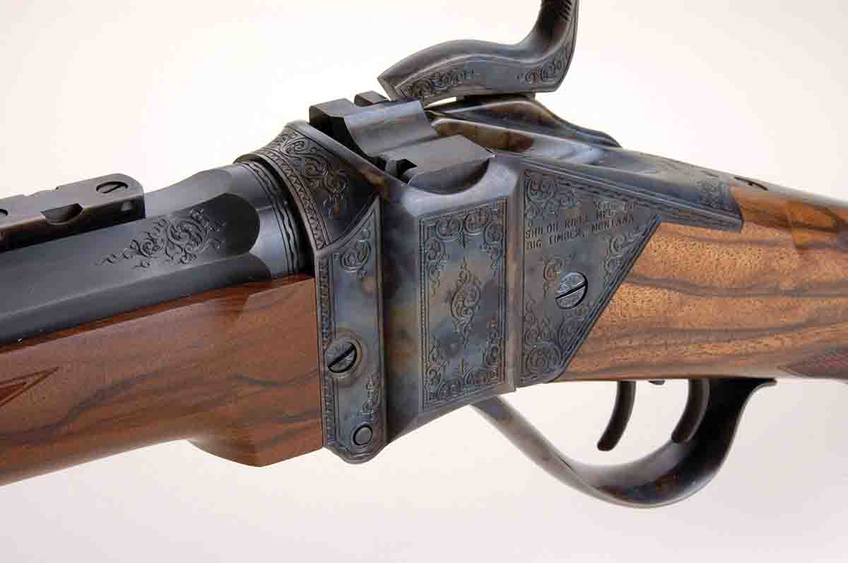 This beautifully engraved Sharps Model 1874 is a product of Shiloh Rifle Manufacturing.
